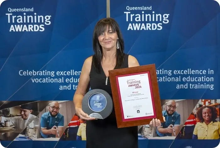 Tracy Dawson Winner Community Training Program of the Year